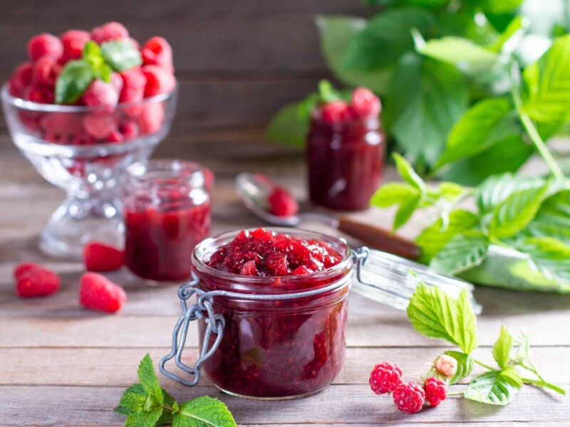 mermelada de frambuesa sin azucar