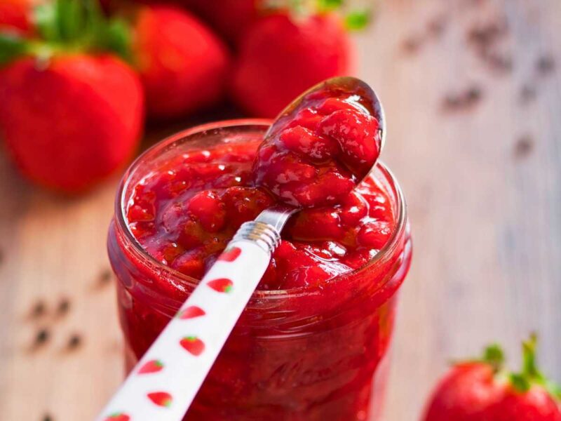 mermelada de fresa sin azúcar