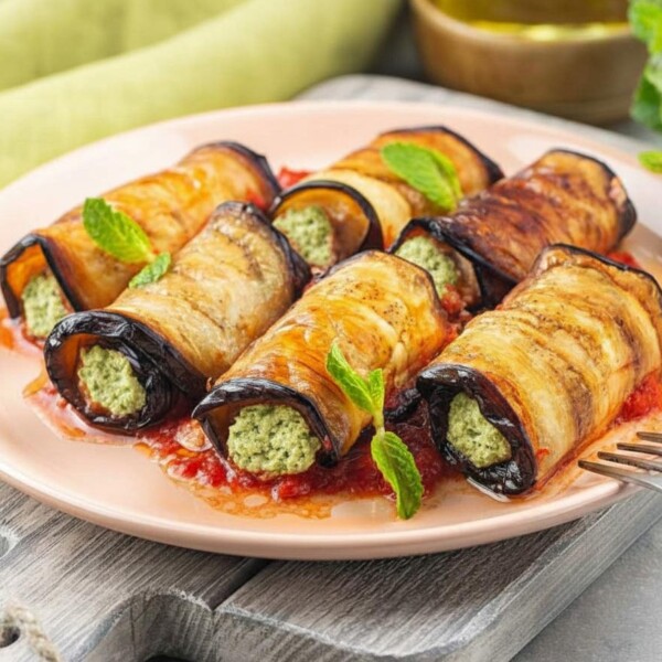 rollitos de berenjena receta fácil