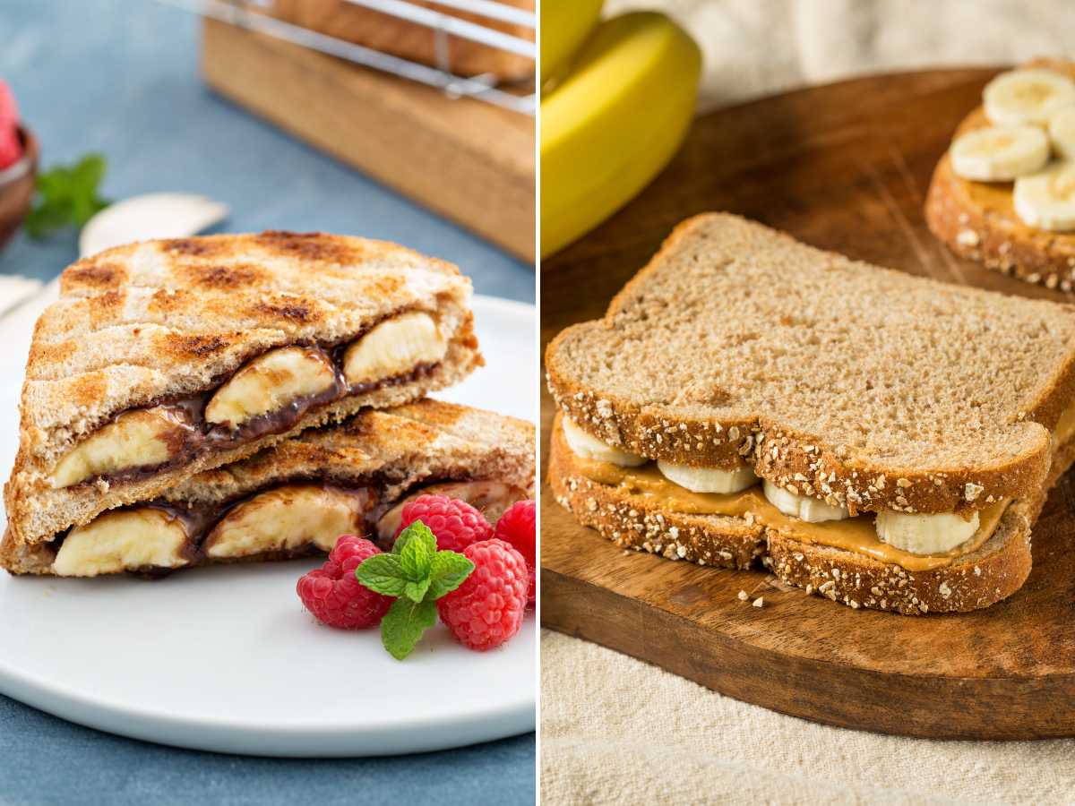 Sándwich de crema de cacahuete