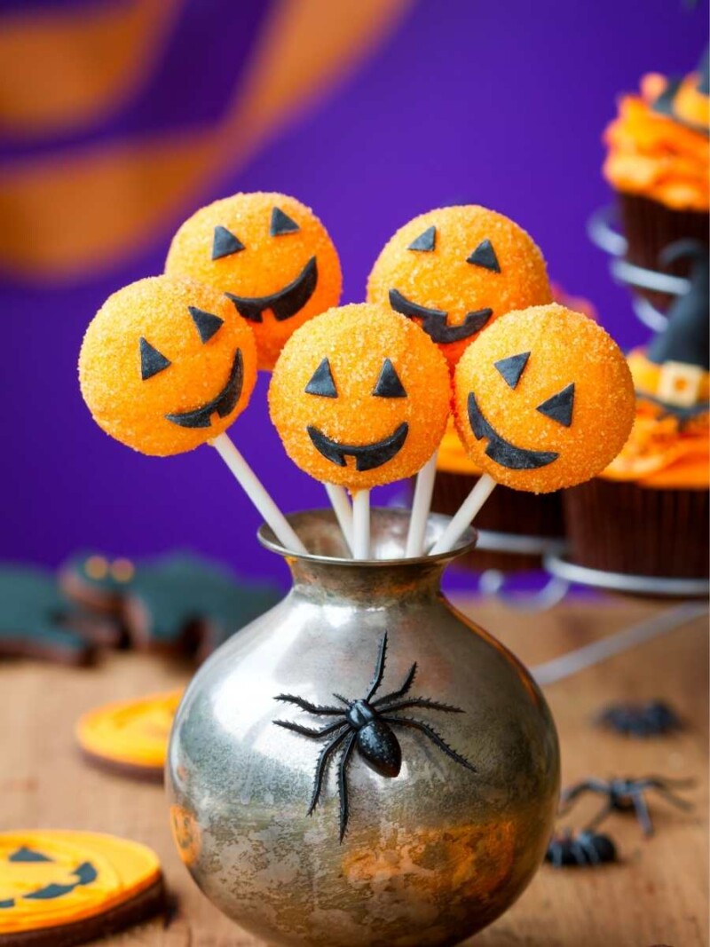 Cake pops de Halloween fáciles