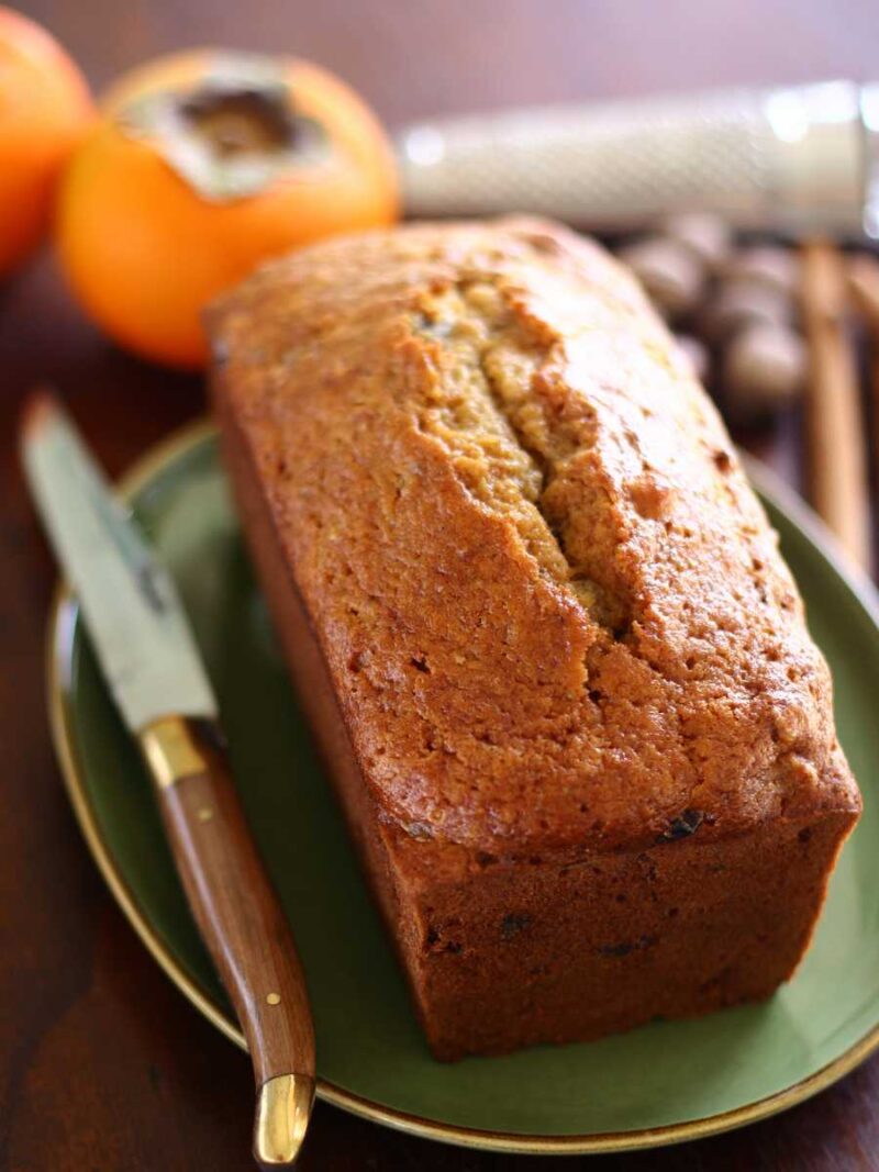 bizcocho de caqui esponjoso