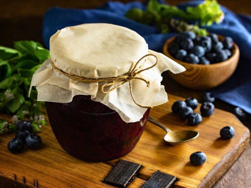 conservar mermelada de arándanos