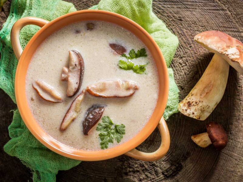 crema de boletus o porcini receta