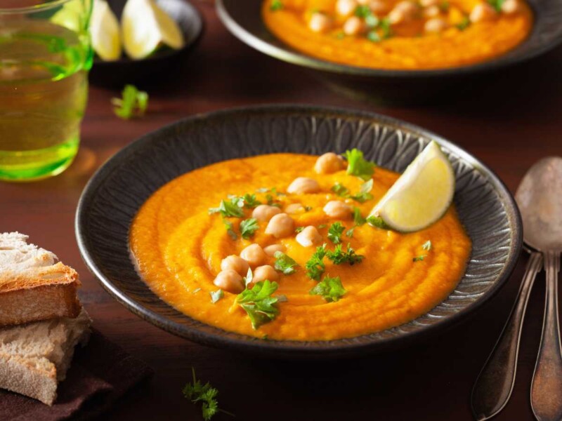 crema de garbanzos casera