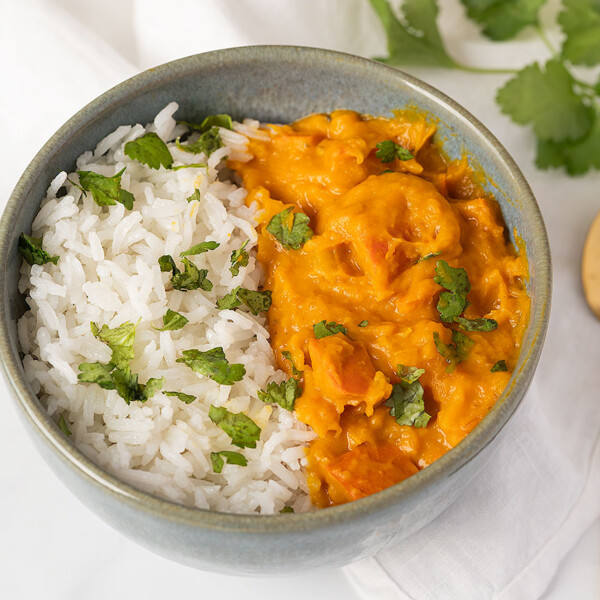 Curry de calabaza con leche de coco