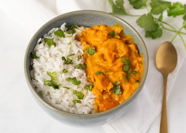 Curry de calabaza con leche de coco
