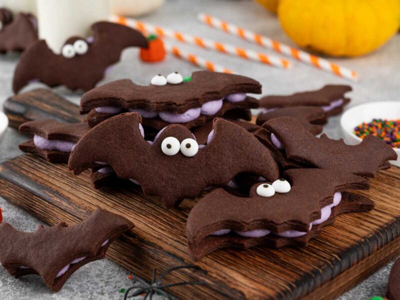 galletas de murciélagos de Halloween
