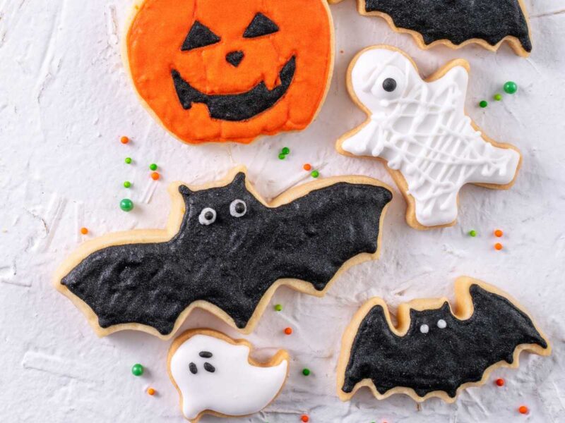 galletas de Halloween decoradas con glasa real