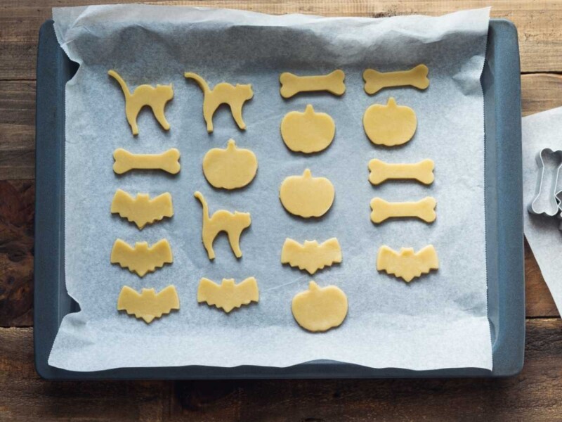 Receta de galletas de mantequilla para Halloween