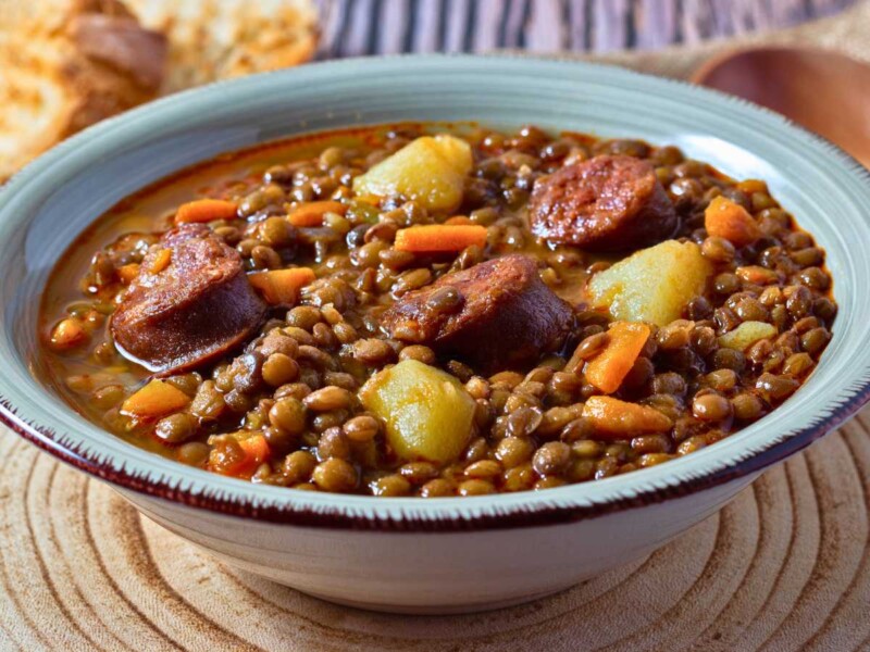 lentejas con chorizo Thermomix
