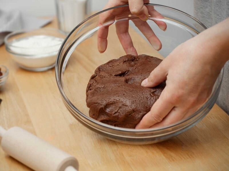 masa de galletas de chocolate para Halloween