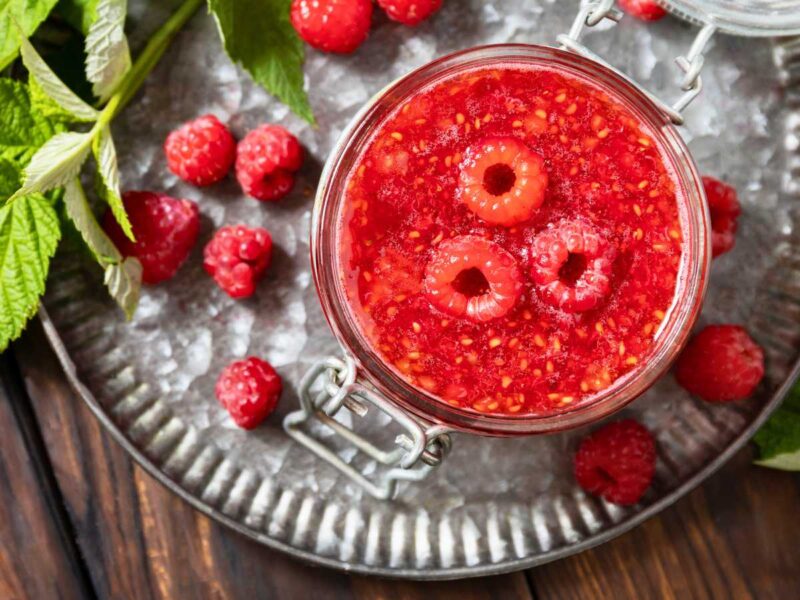 mermelada de frambuesa casera