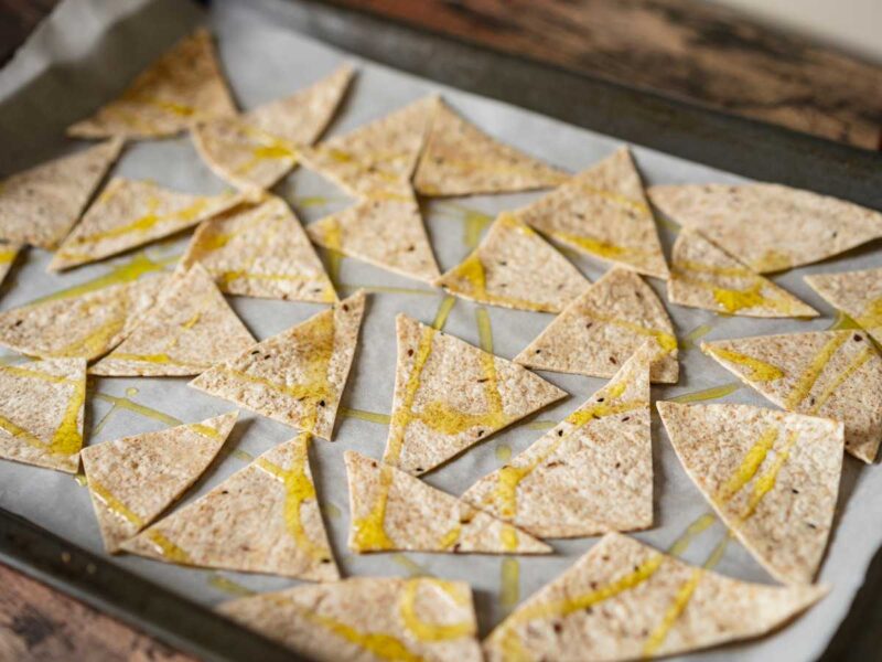 nachos caseros al horno