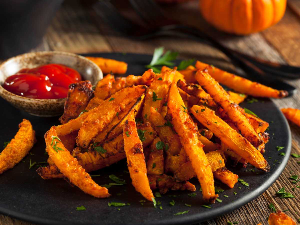 Patatas de calabaza al horno o en airfryer