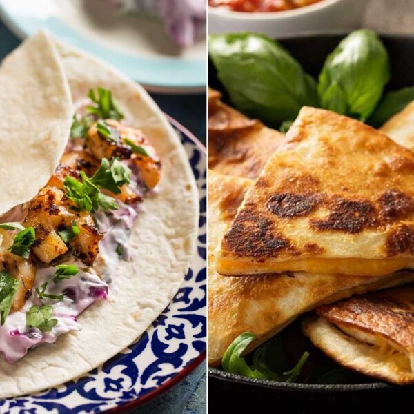 recetas con tortillas de trigo fáciles