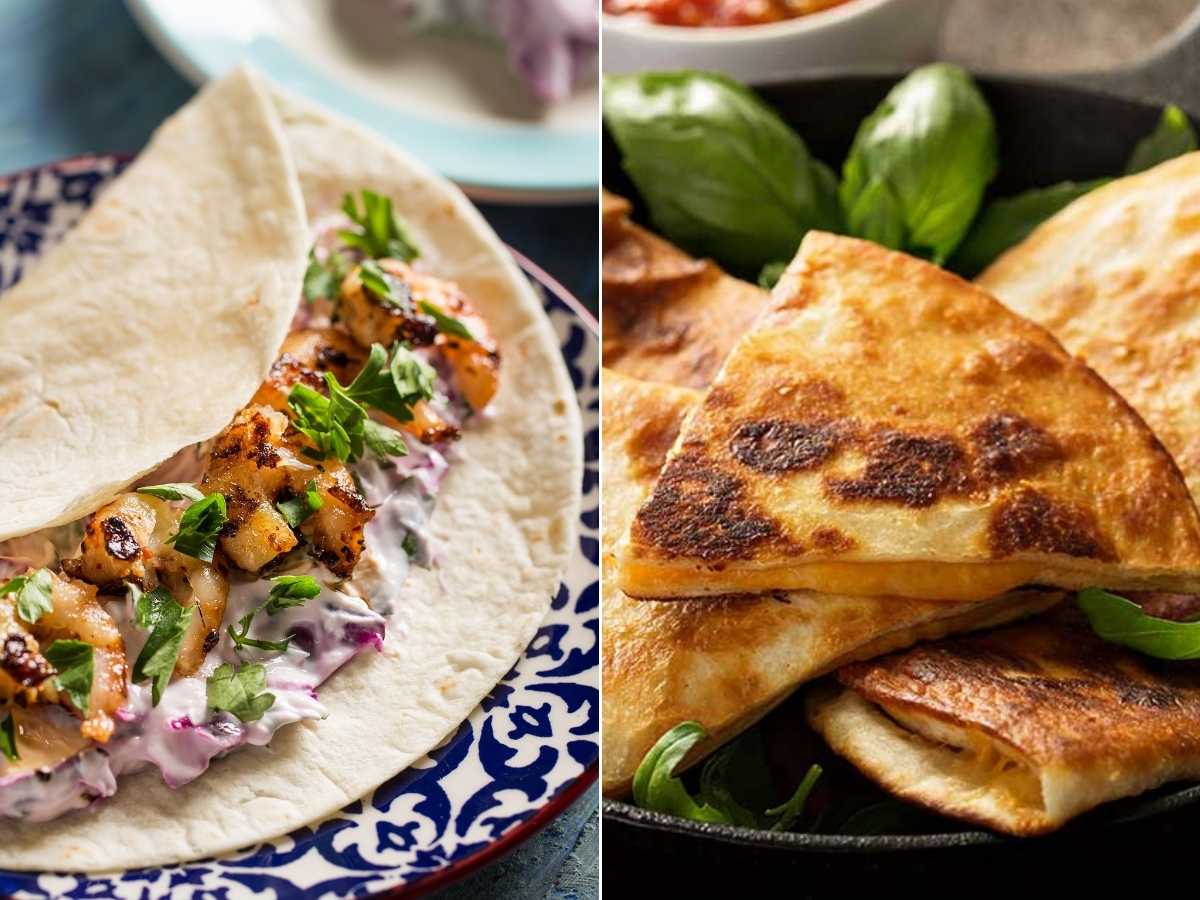 recetas con tortillas de trigo fáciles