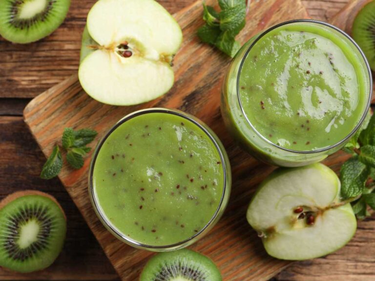 batido de kiwi y manzana receta