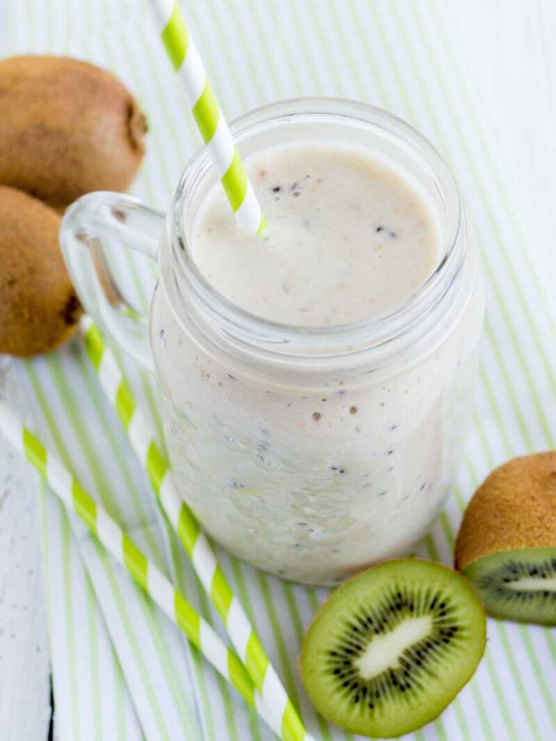 batido de kiwi y yogur