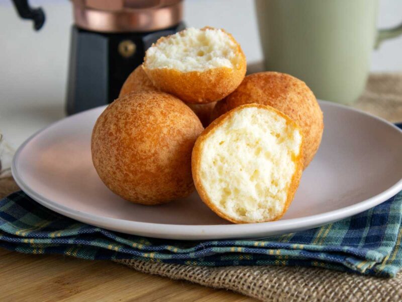 buñuelos colombianos en freidora de aire