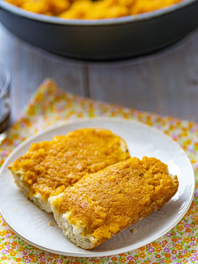 carruécano untado en pan