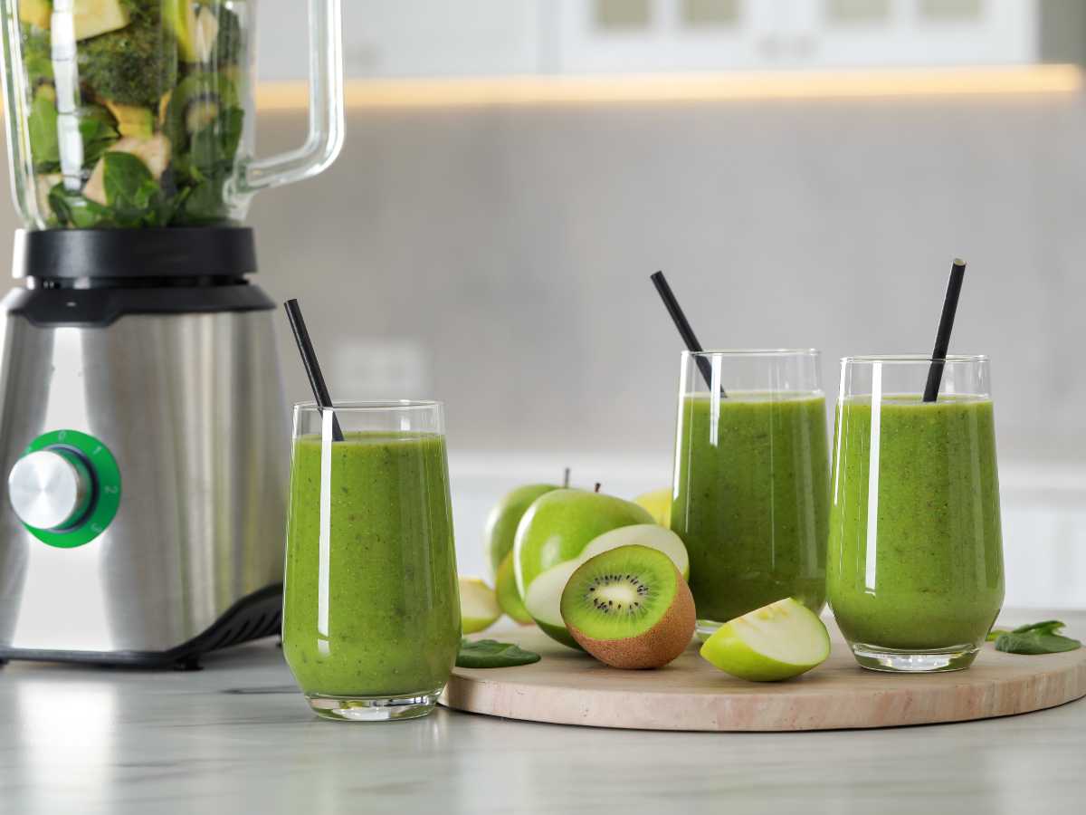 como hacer batido de kiwi y manzana casero 1 - Batido de kiwi y manzana verde