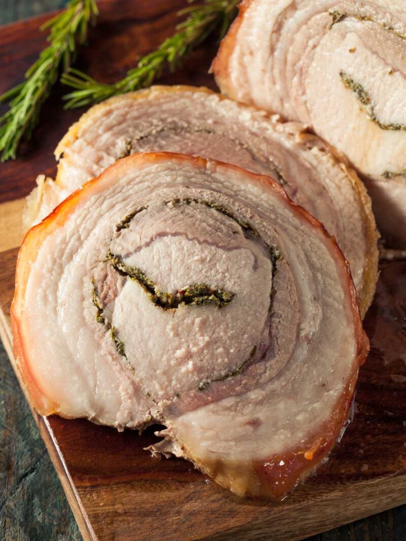 Cómo servir la porchetta