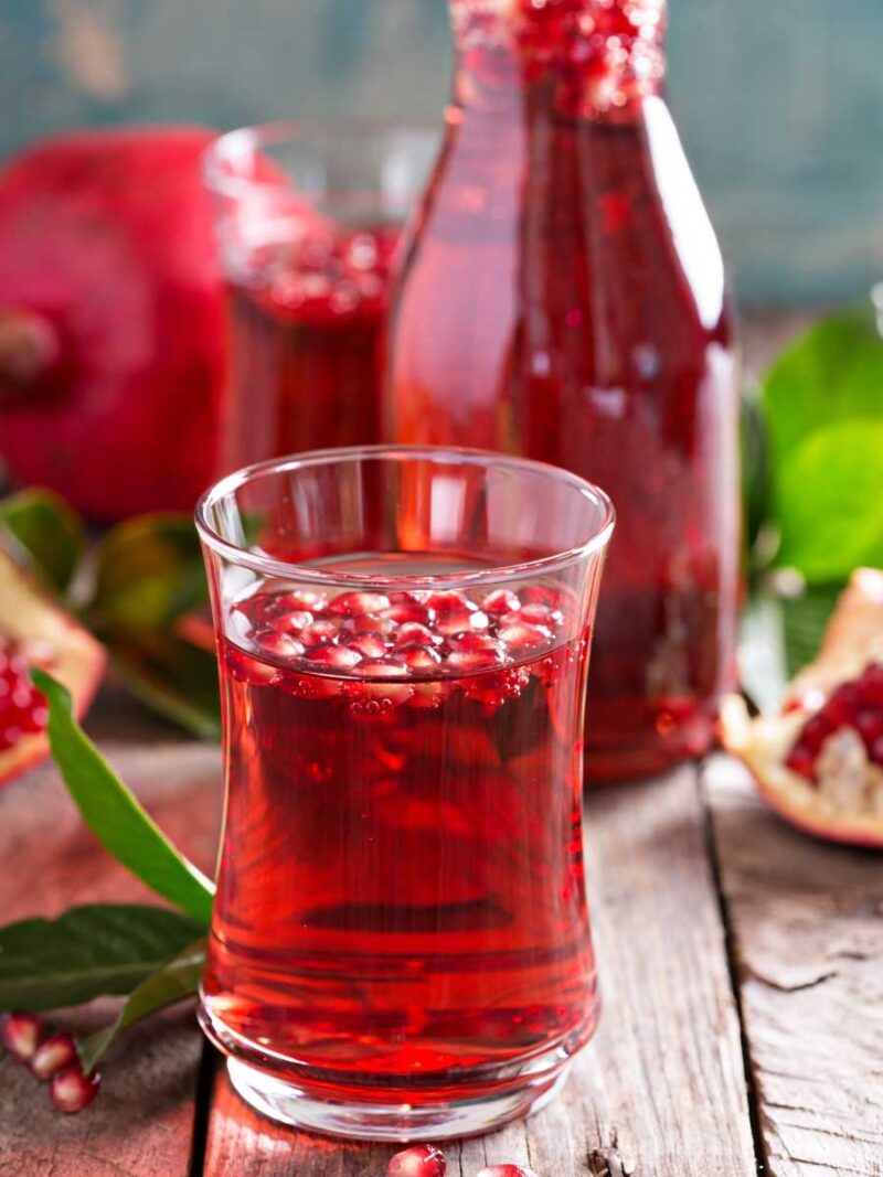 como hacer zumo de granada