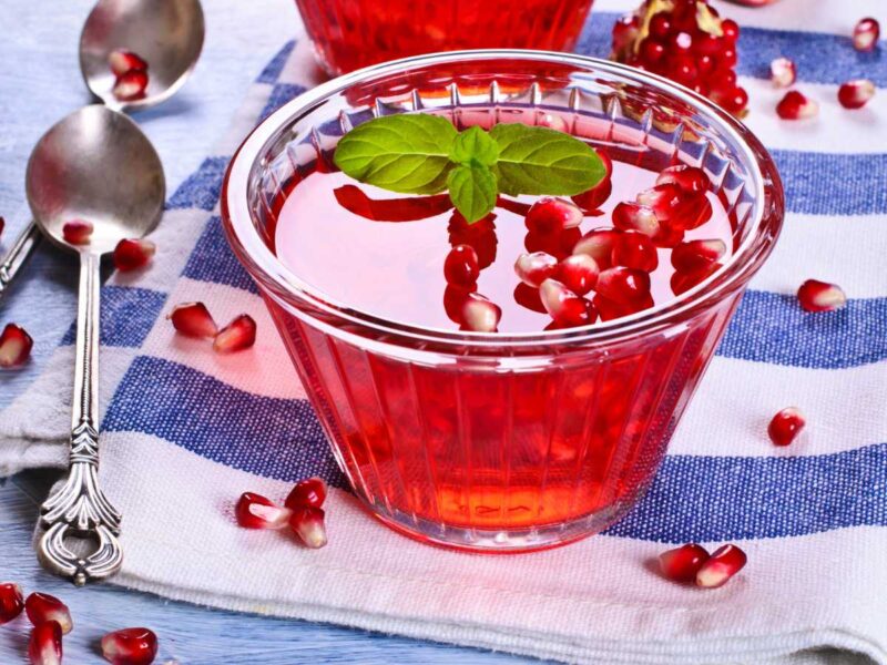 gelatina de granada receta