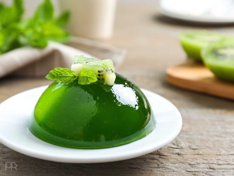 gelatina de kiwi casera