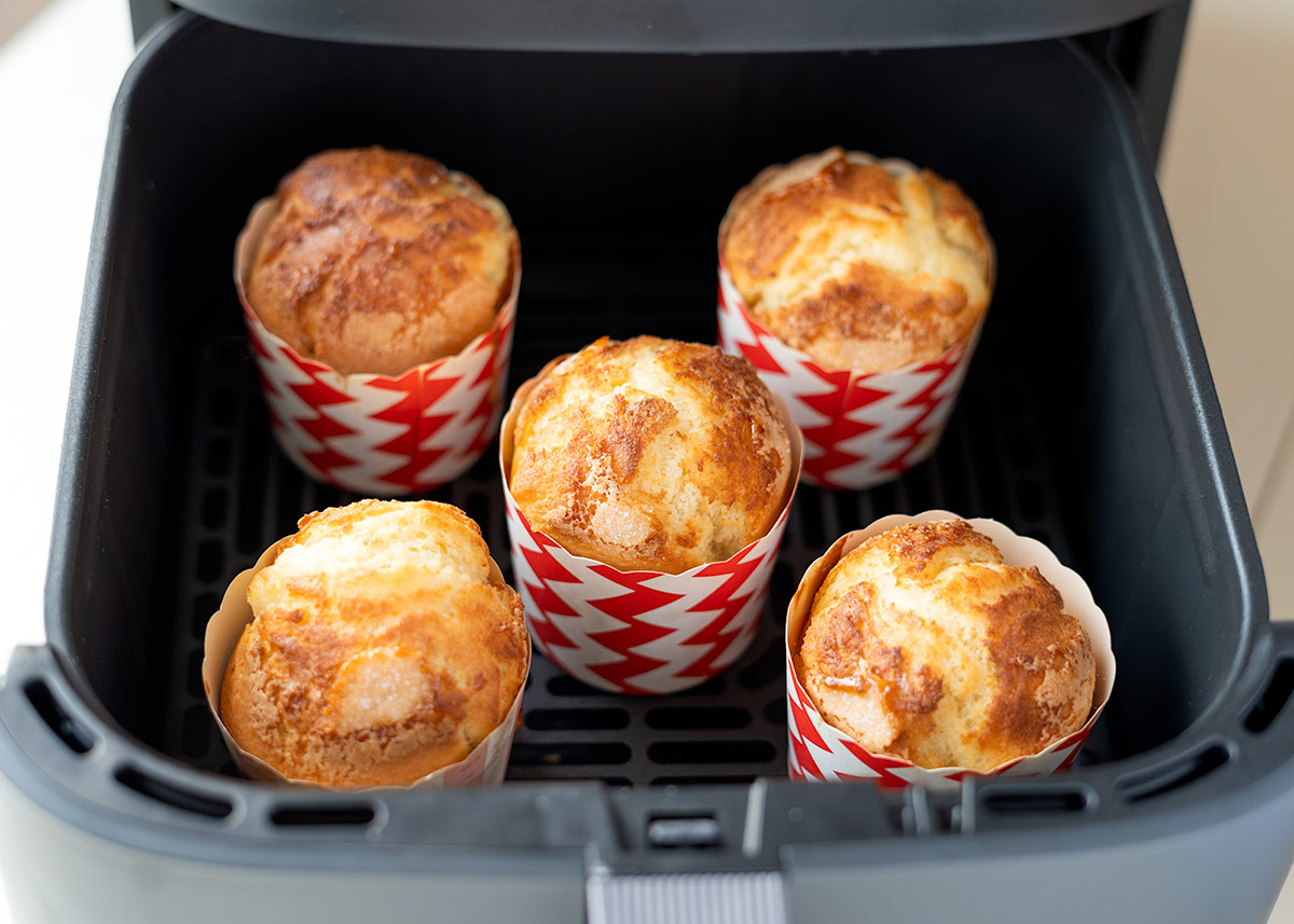 Magdalenas caseras en freidora de aire