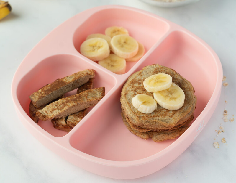 Tortitas de avena y plátano BLW con solo 3 ingredientes