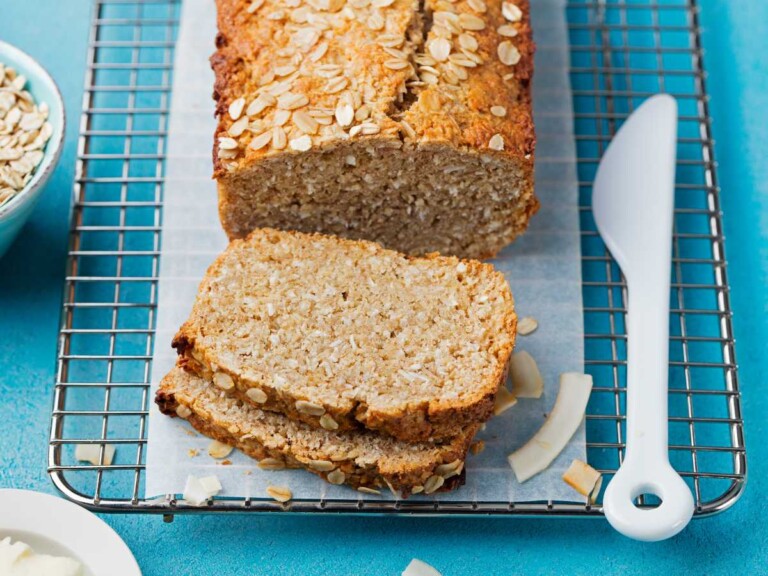 Bizcocho con harina de avena fitness