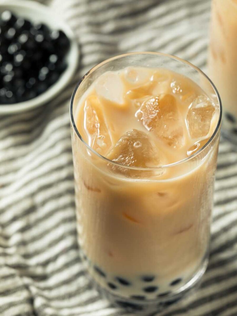 bubble tea receta Té de burbujas con perlas de tapioca (Bubble Tea) Té de boba casero