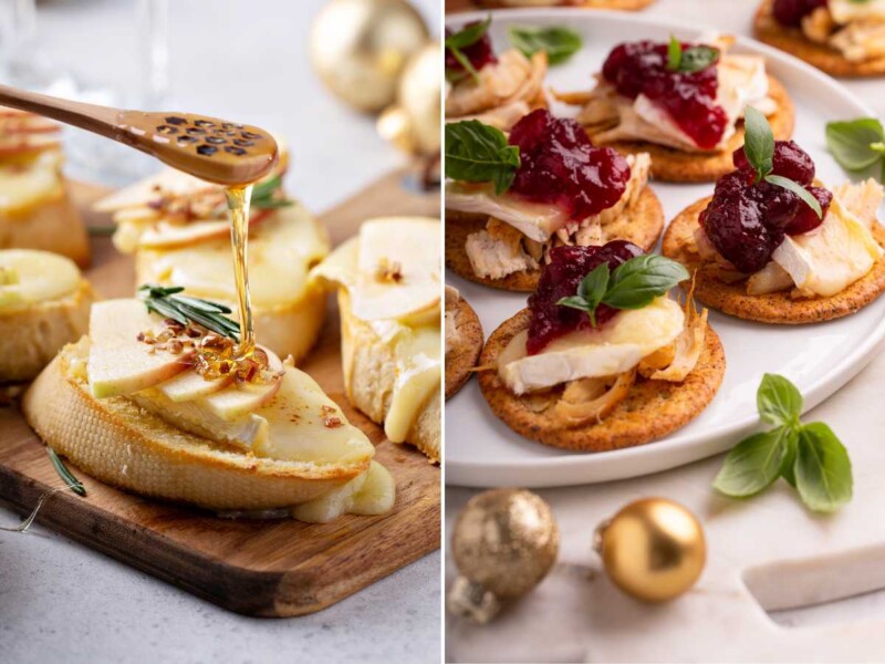 canapés con queso brie recetas