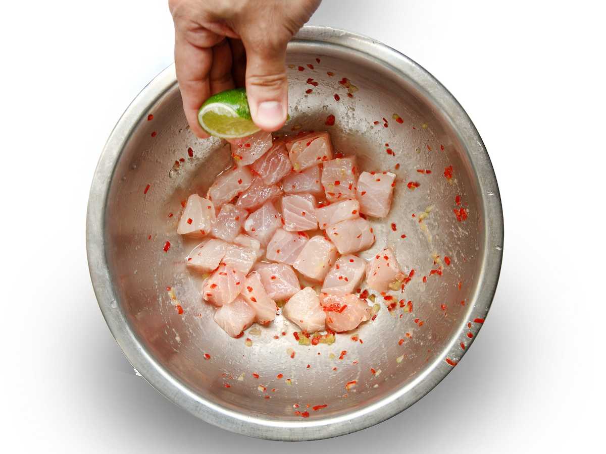 ingredientes para ceviche - Leche de tigre (receta peruana tradicional)