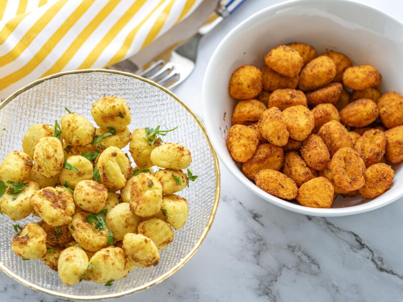 ñoquis en freidora de aire