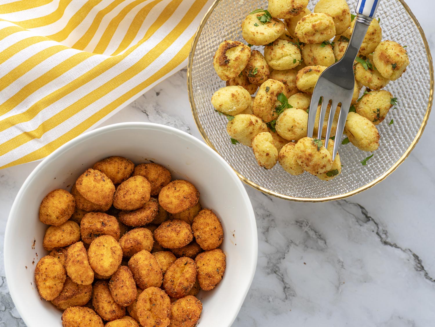 Ñoquis en freidora de aire: 2 recetas fáciles para este picoteo viral