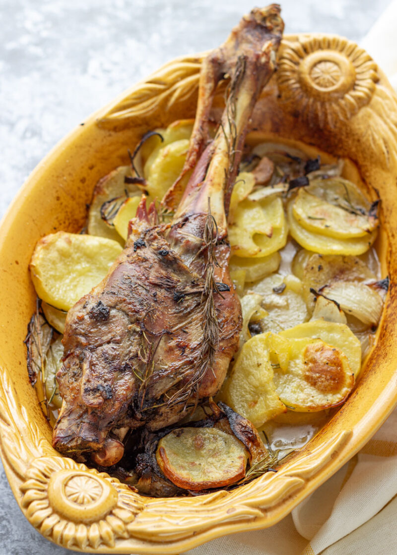 paletilla de cordero lechal al horno