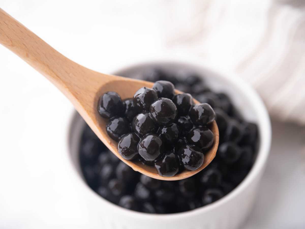 perlas de tapioca Té de burbujas con perlas de tapioca (Bubble Tea)