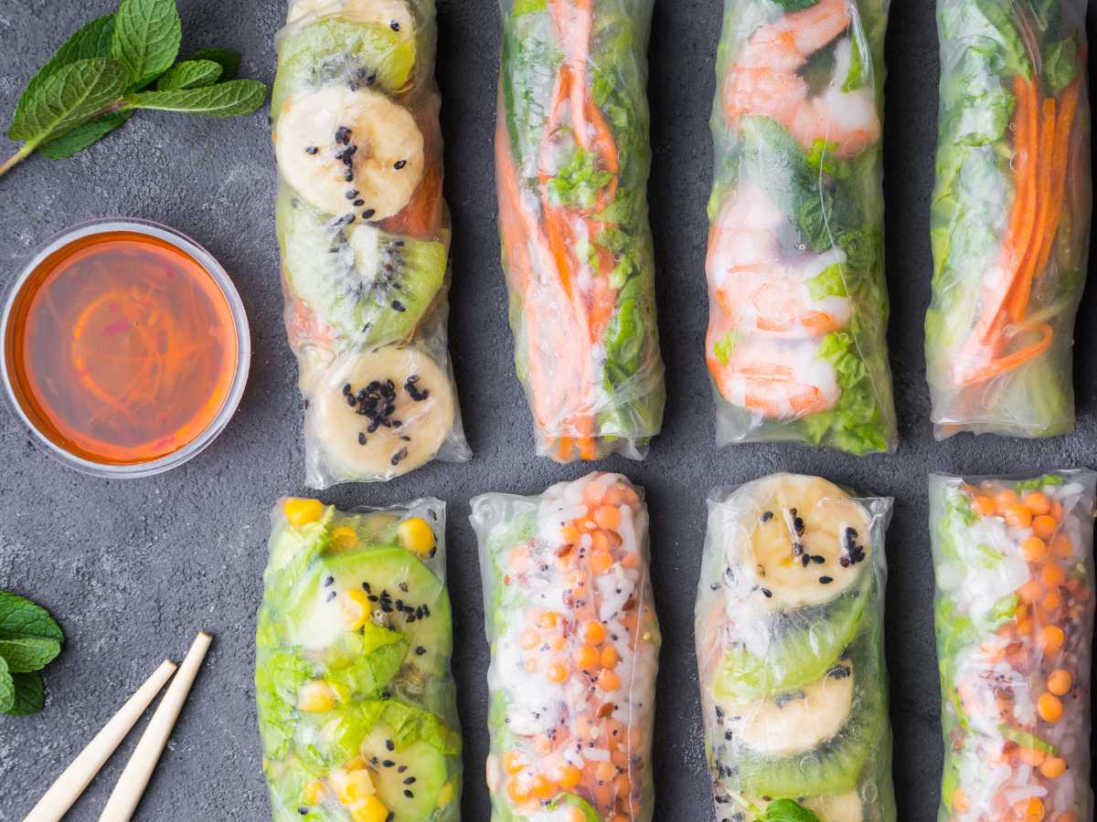 rellenos para rollitos vietnamitas Rollitos vietnamitas con gambas (receta de Gỏi Cuốn)