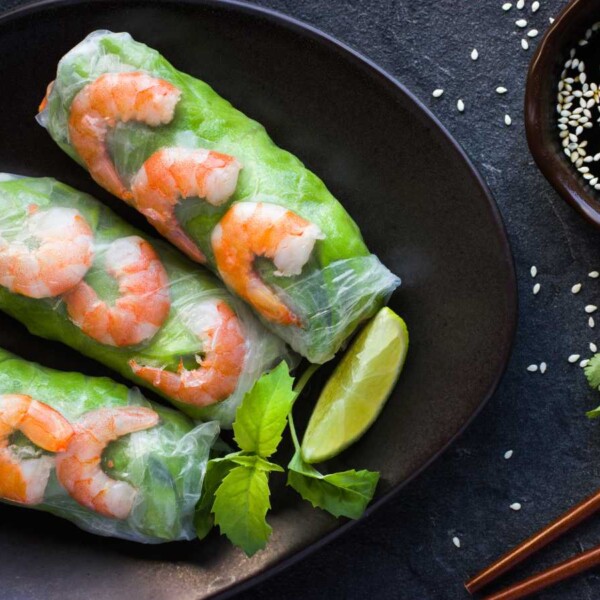 Receta de rollitos vietnamitas con gambas