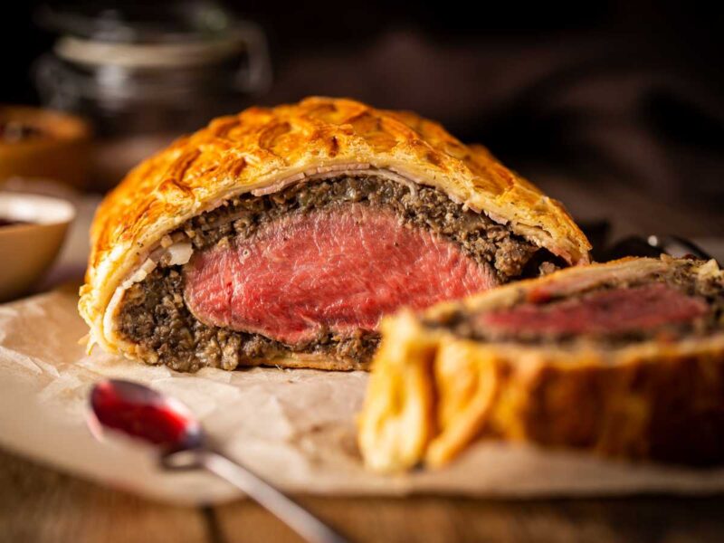 solomillo Wellington en freidora de aire