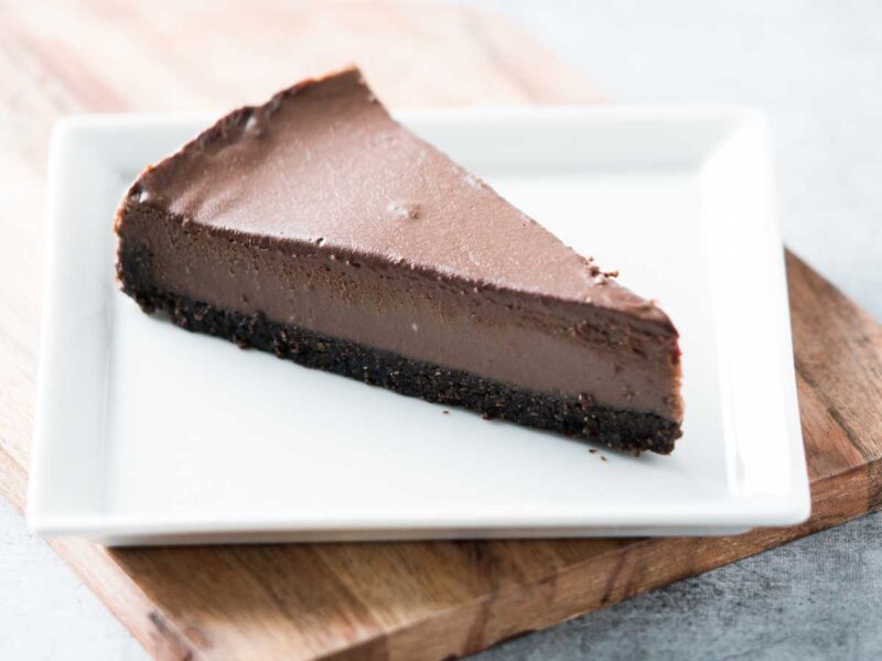 Tarta de queso y chocolate