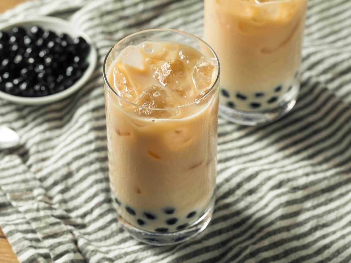 te de perlas de tapioca Té de burbujas con perlas de tapioca (Bubble Tea)