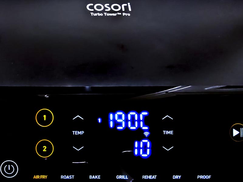 tiempo y temperatura ñoquis en freidora de aire