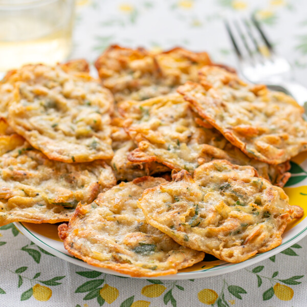 tortillitas de camarones en freidora de aire