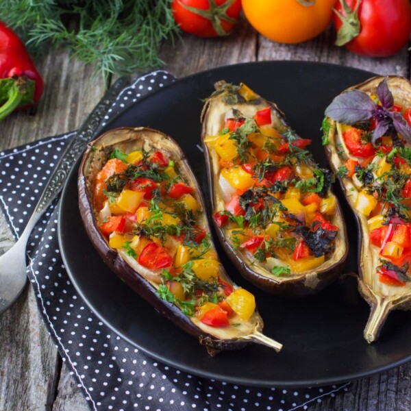 Receta de berenjenas rellenas con vegetales