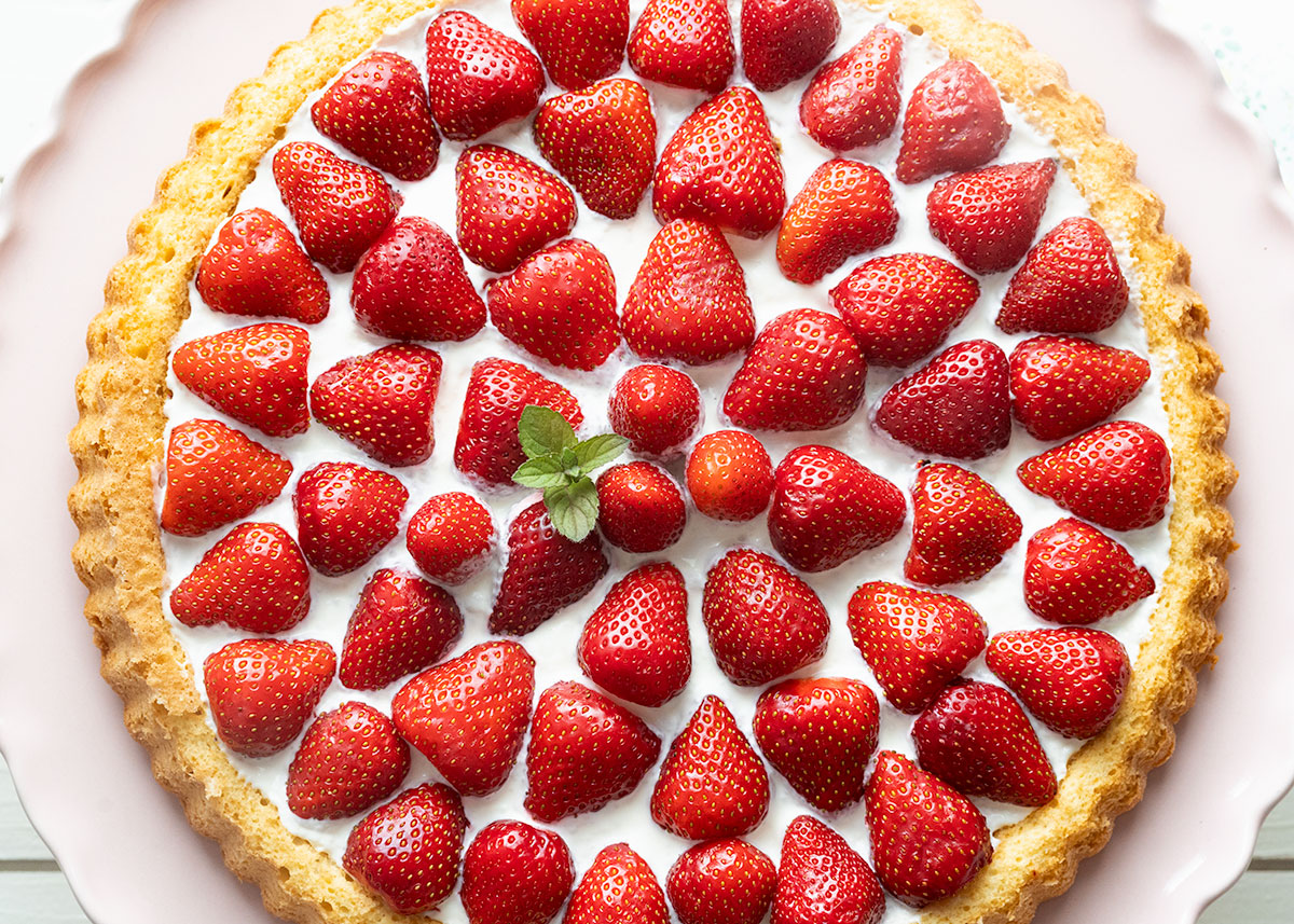 bizcocho fresas crema queso mascarpone 00131 Bizcocho de fresas y queso mascarpone