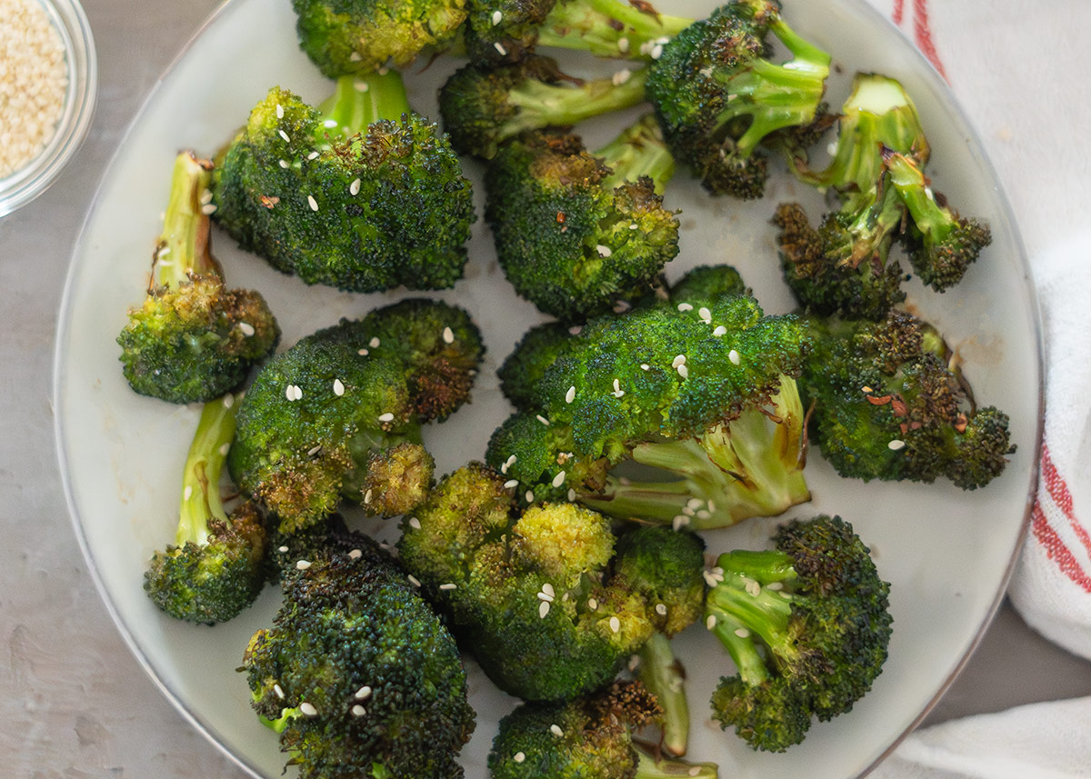 brocoli freidora aire Brócoli crujiente en airfryer